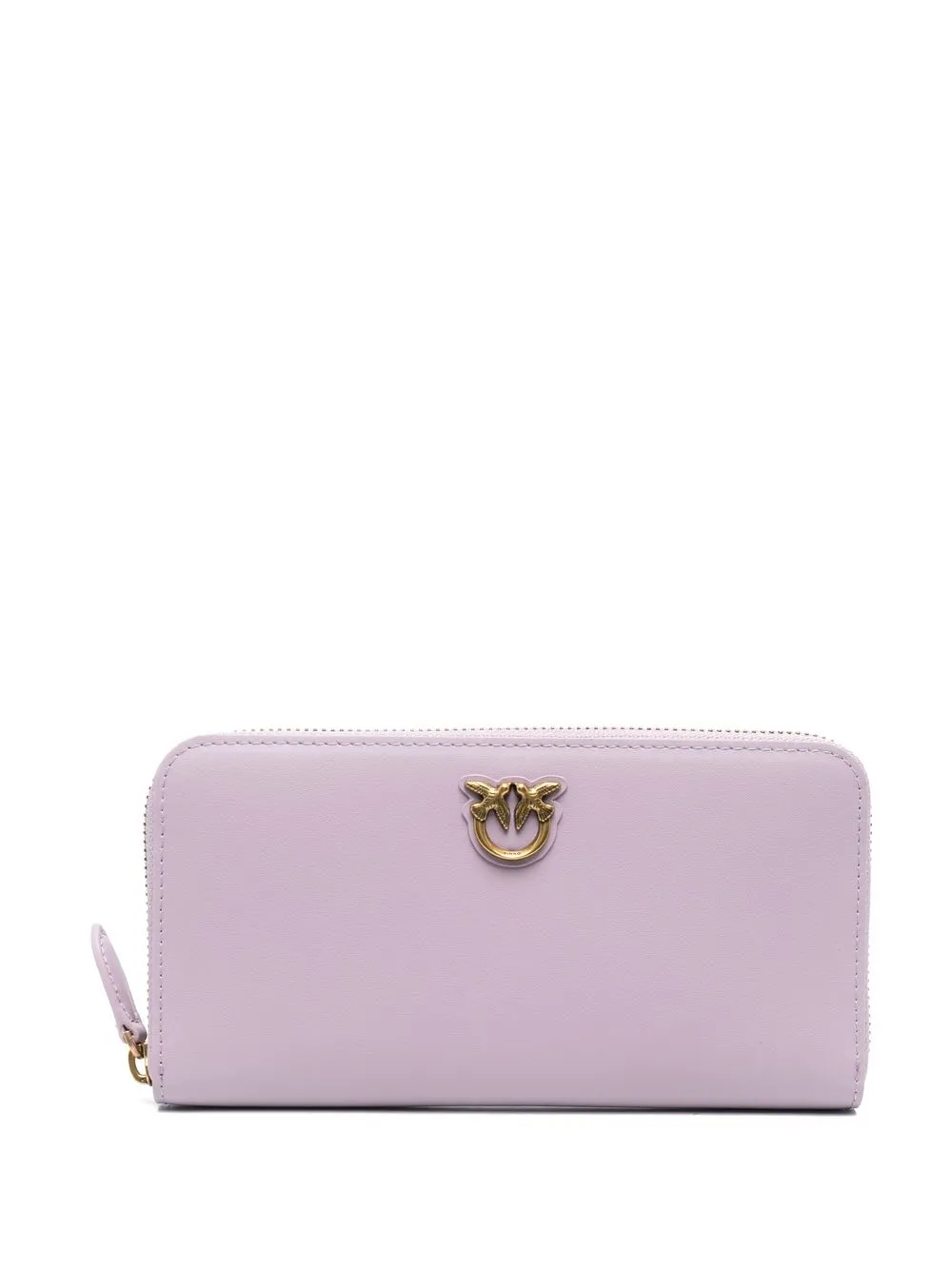 

PINKO logo-plaque zip wallet - Purple