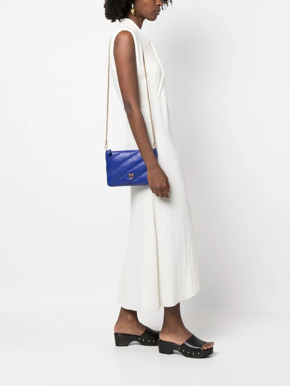 PINKO Tas met matelassé detail - Blauw