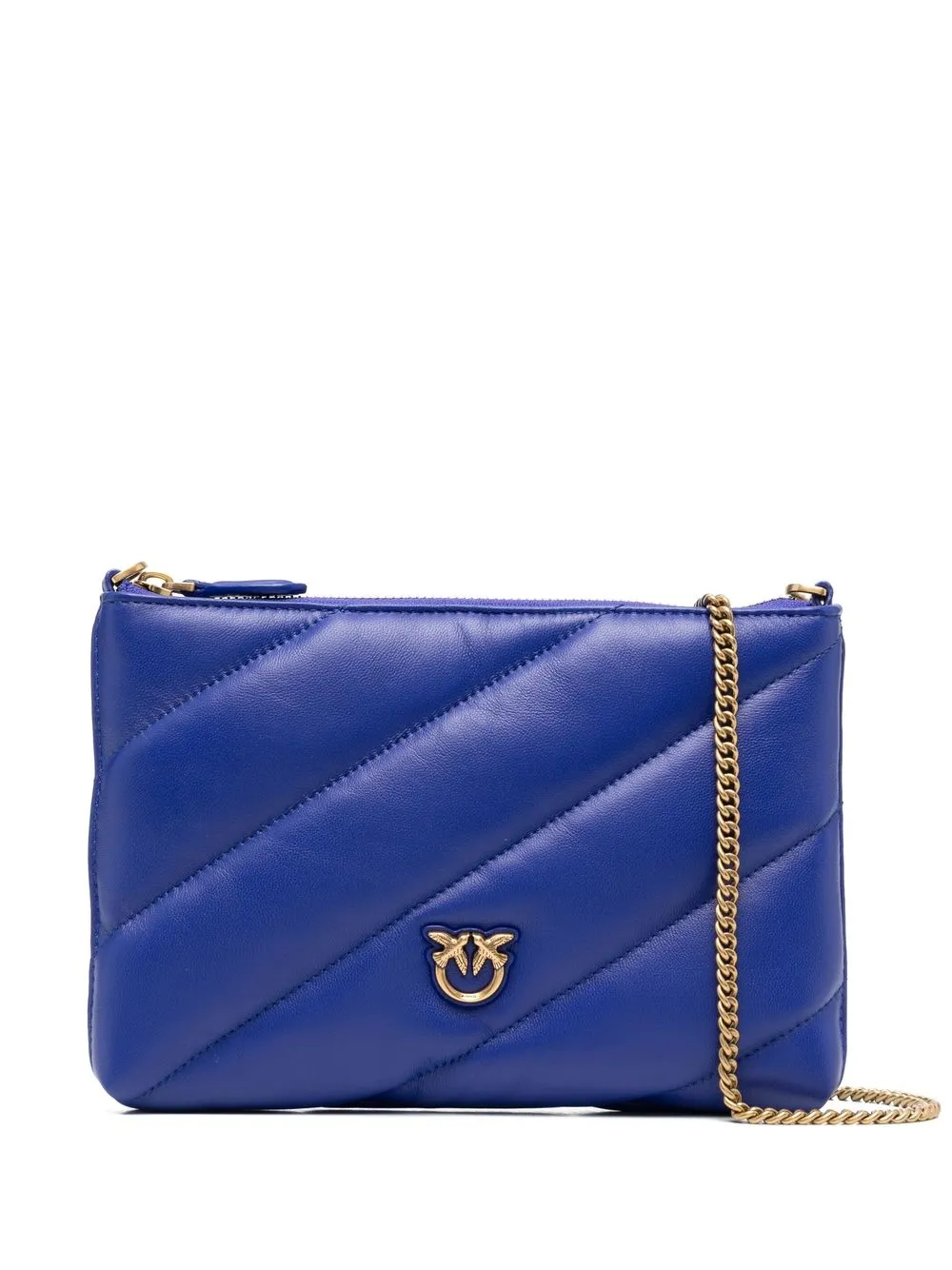 

PINKO matelassé-detail mini bag - Blue