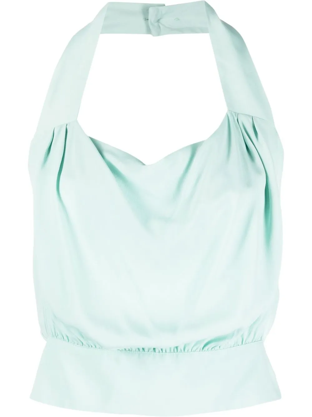 

PINKO draped halterneck top - Green
