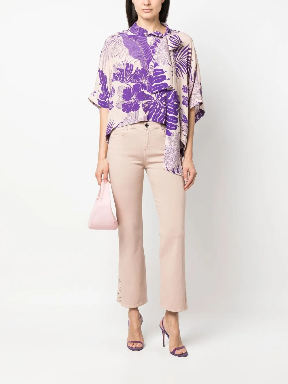 PINKO Asymmetrische blouse - Beige