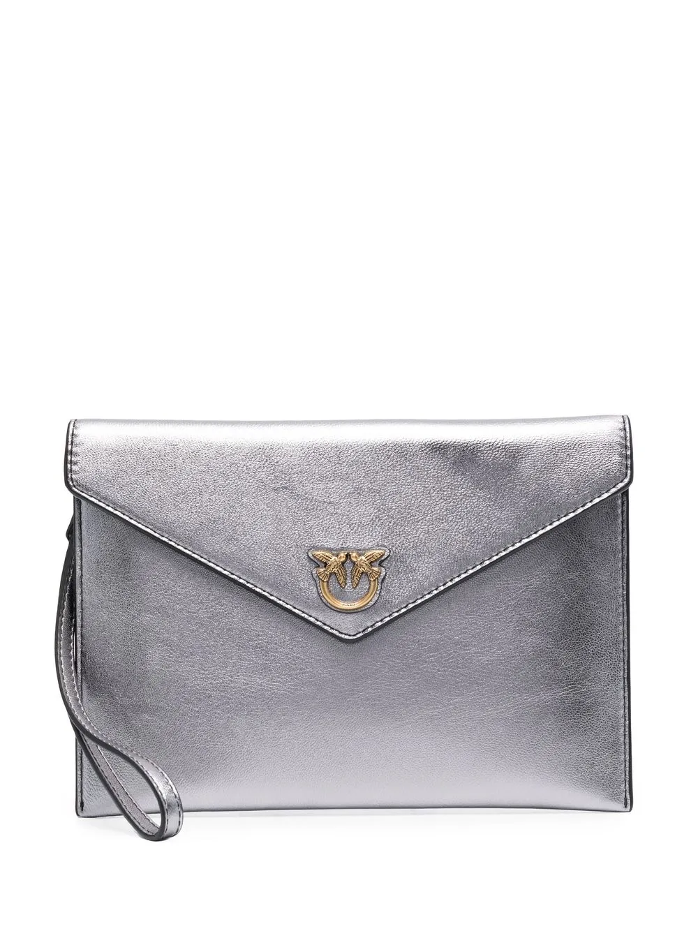 

PINKO metallic-effect leather mini bag - Silver