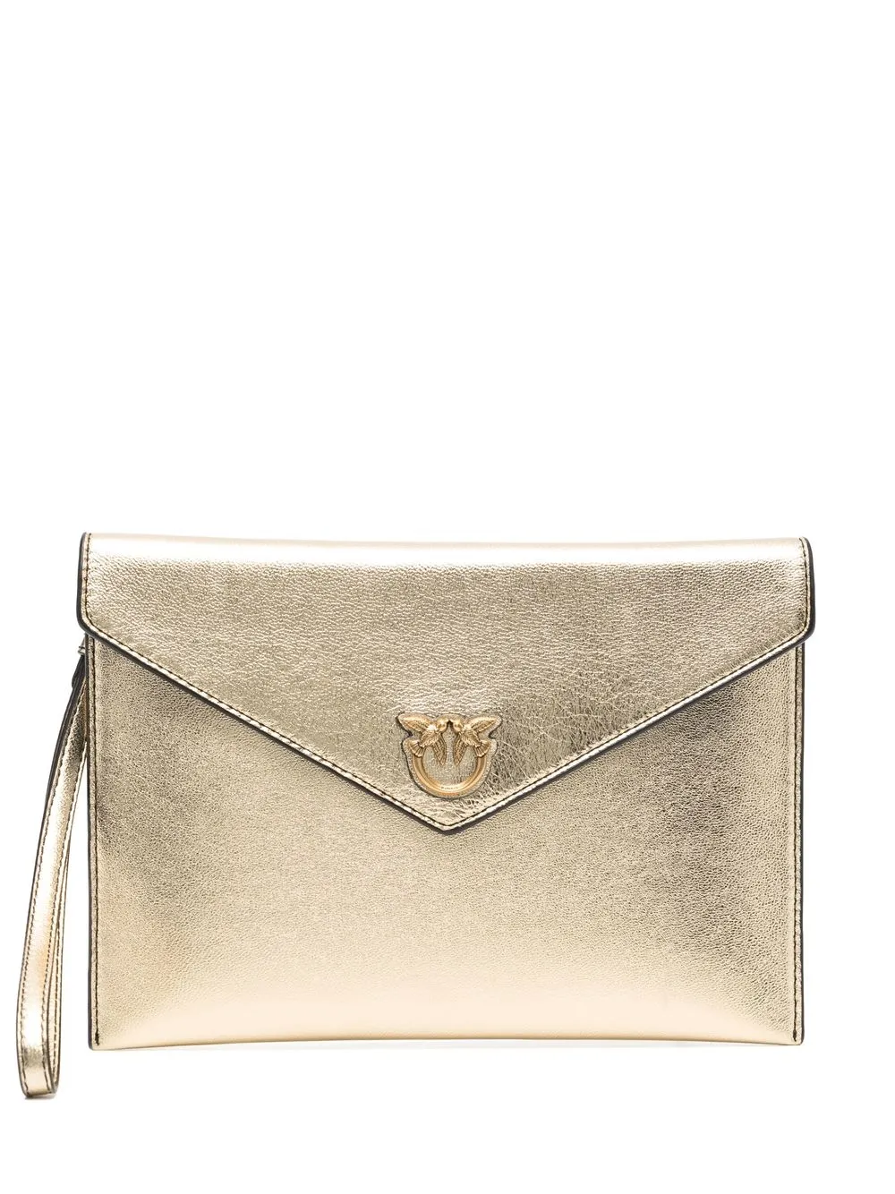 

PINKO metallic logo-plaque mini bag - Gold