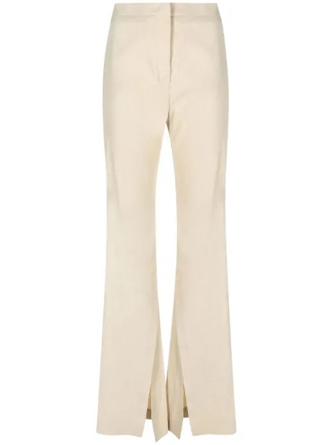 PINKO side-slit flared trousers