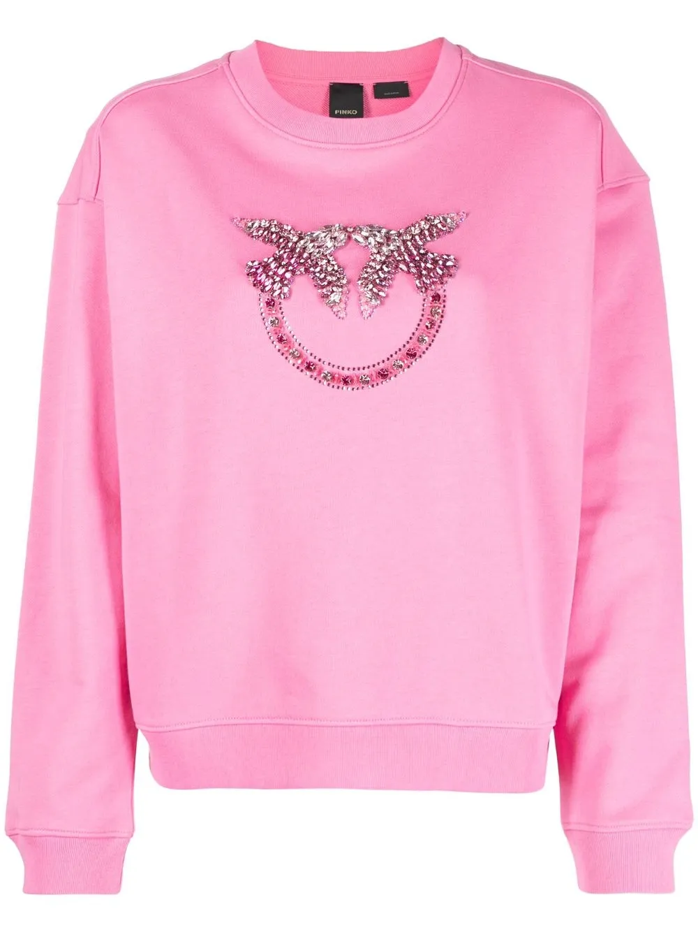

PINKO logo-embellished long-sleeve sweatshirt