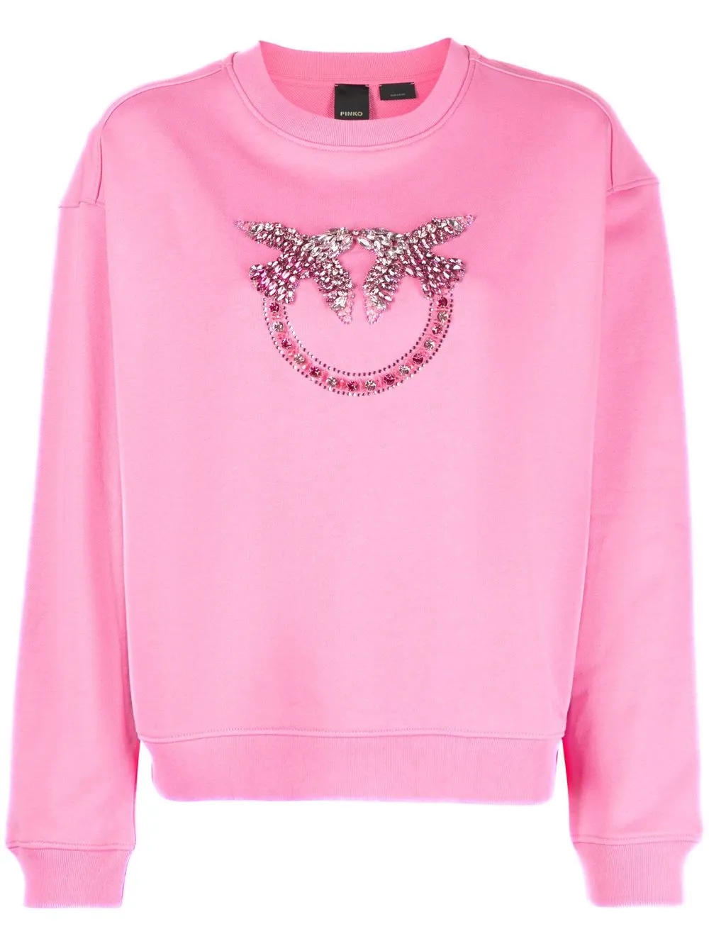 

PINKO sudadera con logo y detalles - Rosado