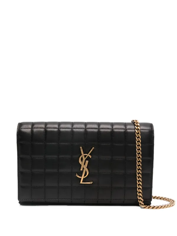 Saint Laurent Cassandre Clutch Bag Black FARFETCH