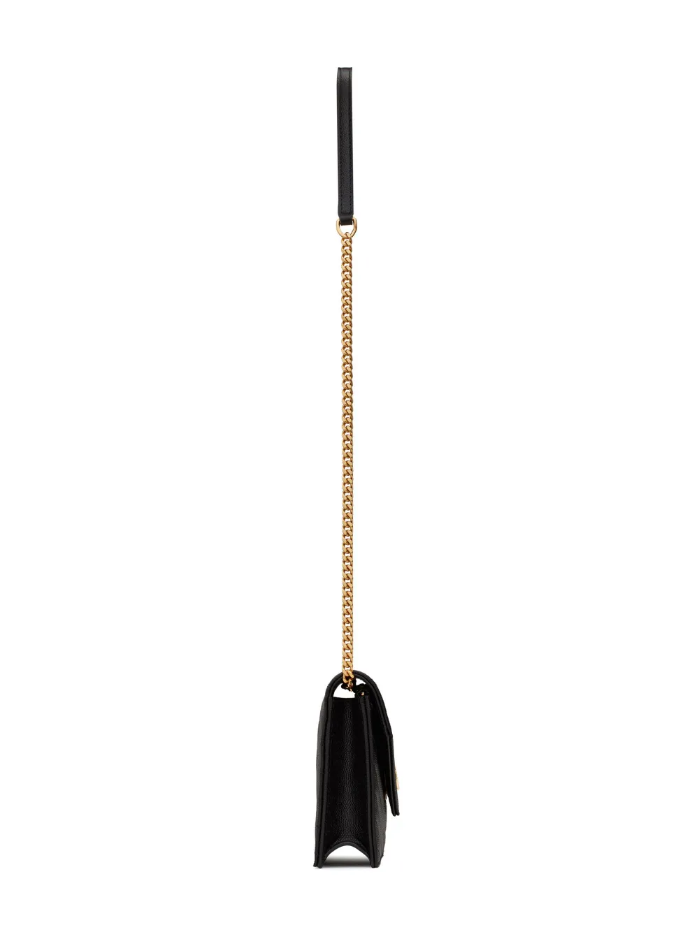 Saint Laurent Logo-plaque Crossbody Bag In Black