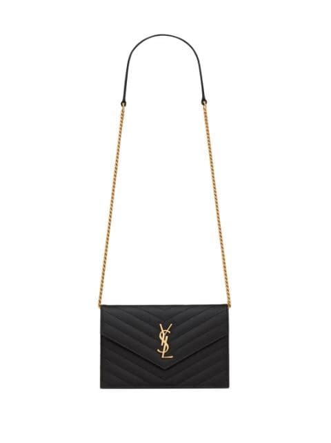 Uptown monogram-plaque shoulder bag