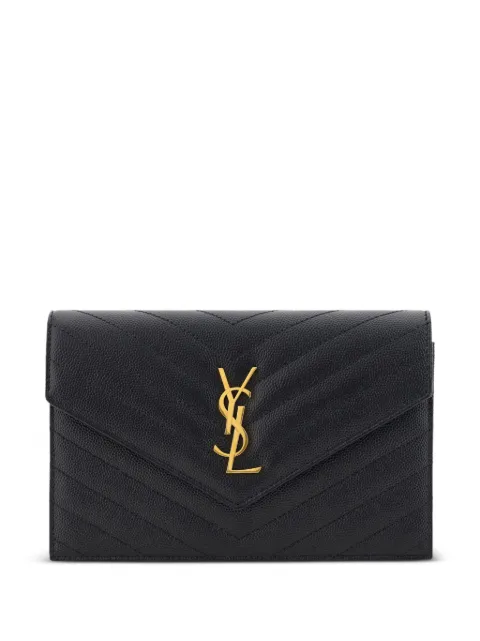 Saint Laurent bandolera con placa del logo