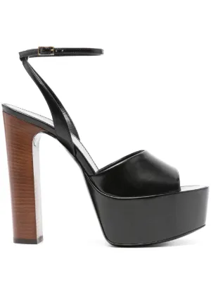 大特価❗️SAINT LAURENT ブラック プラットフォームサンダル 大特価❗️SAINT LAURENT ブラック プラットフォームサンダル