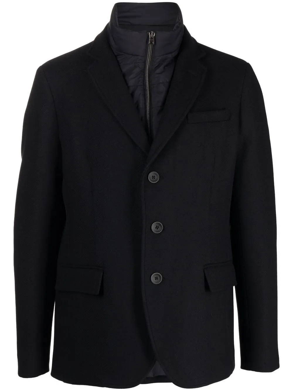 

Herno layered padded blazer - Black