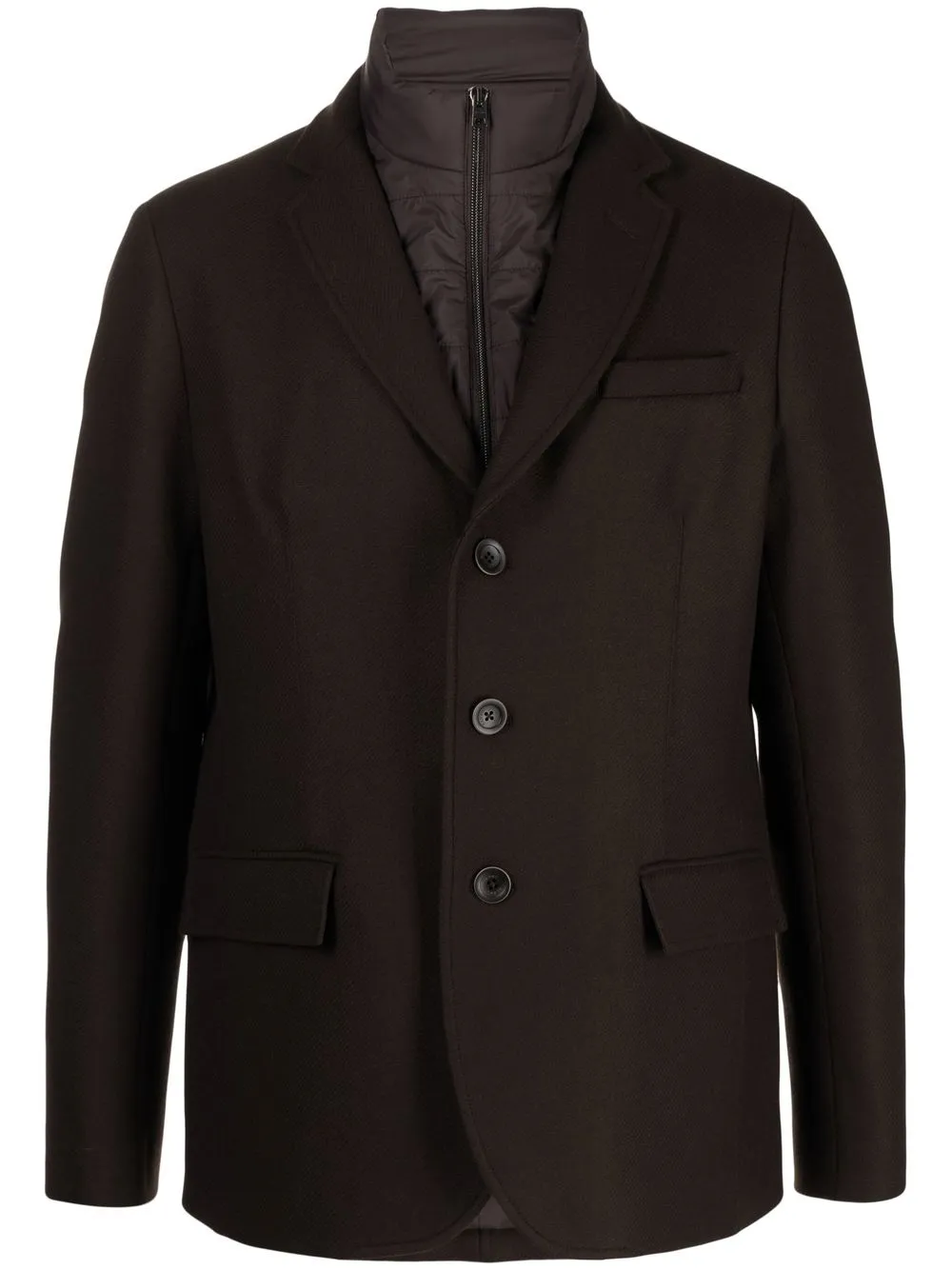 

Herno layered padded blazer - Brown