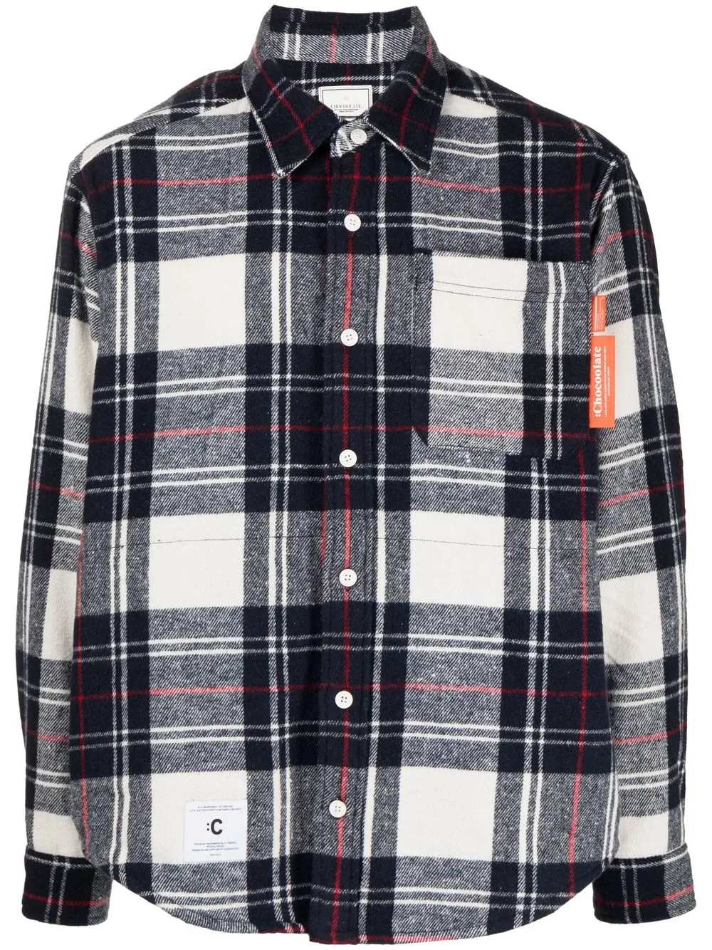 

CHOCOOLATE checked pattern long sleeve shirt - Blue