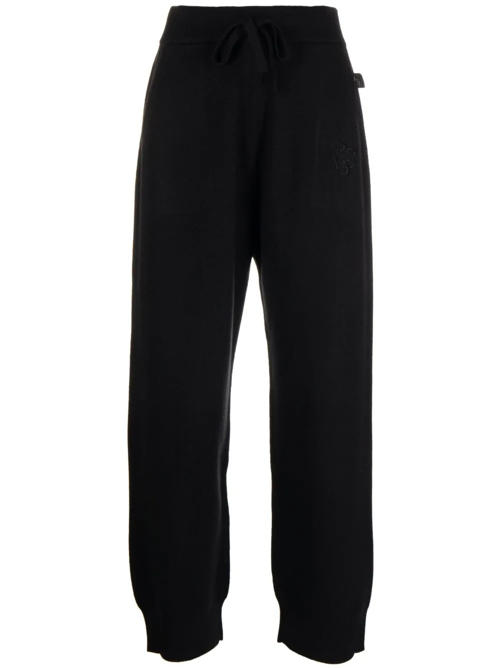 

izzue embroidered-logo track pants - Black