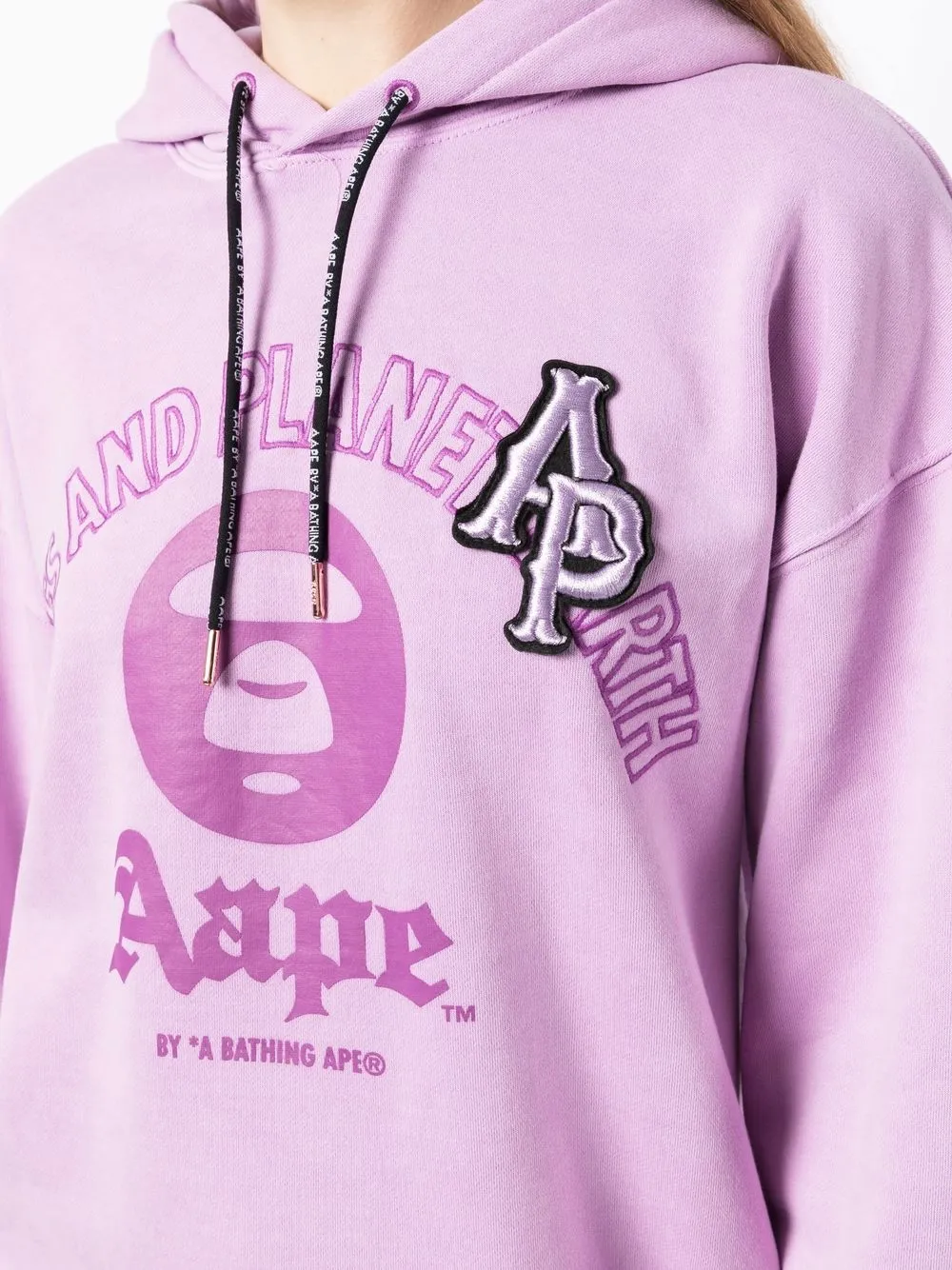 A bathing ape pink sales hoodie