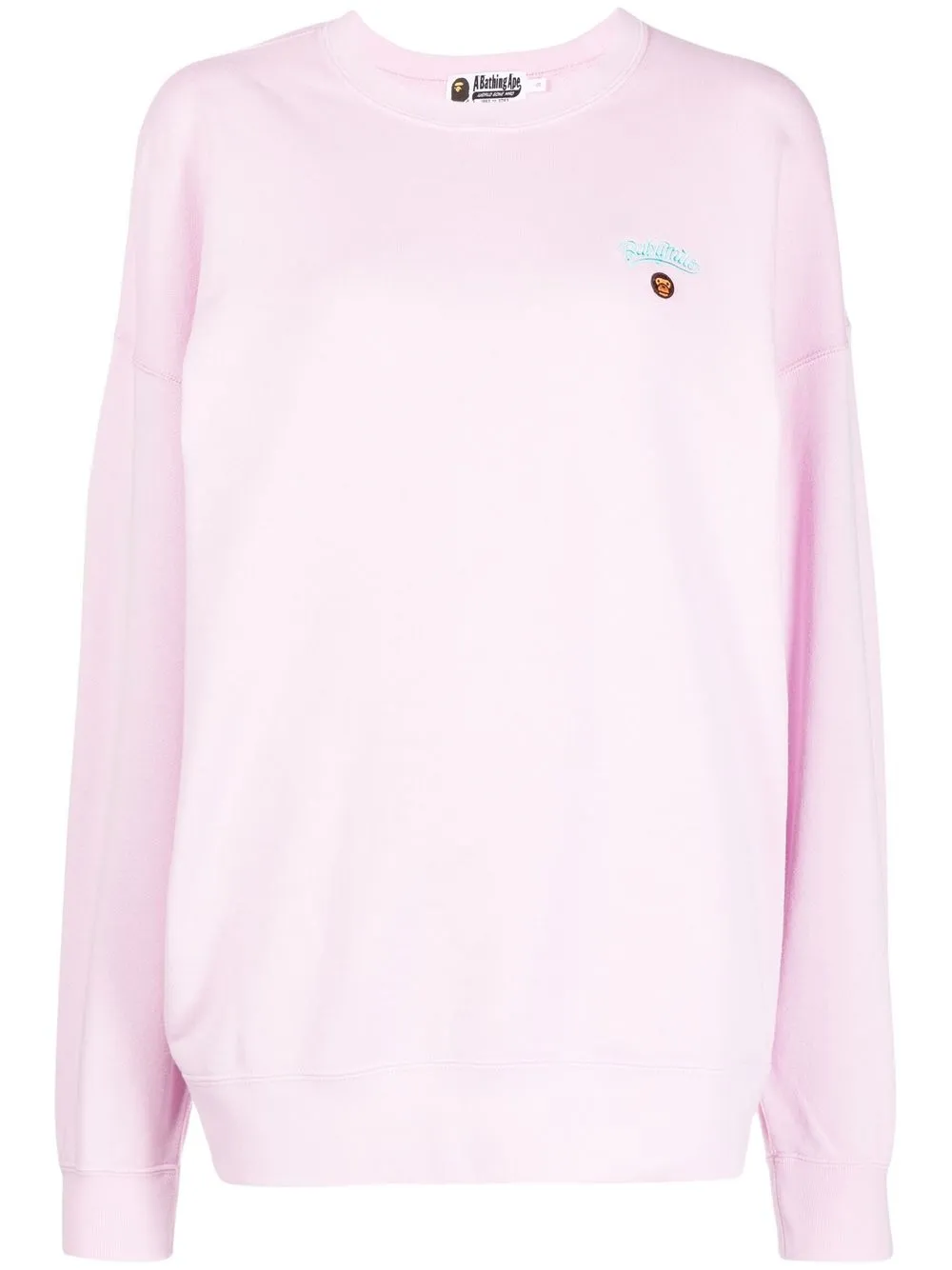 A Bathing Ape Embroidered-logo Detail Sweatshirt In Pink