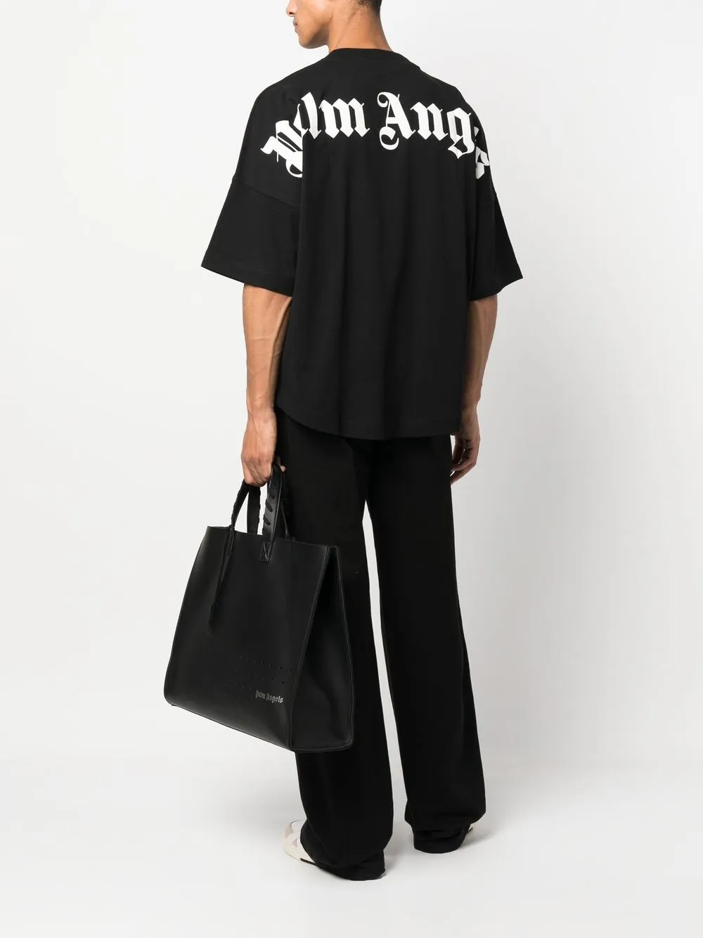 PALM ANGELS Oversized printed cotton-jersey T-shirt