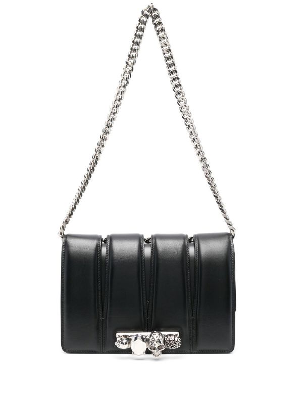 Alexander mcqueen black discount bag with skull