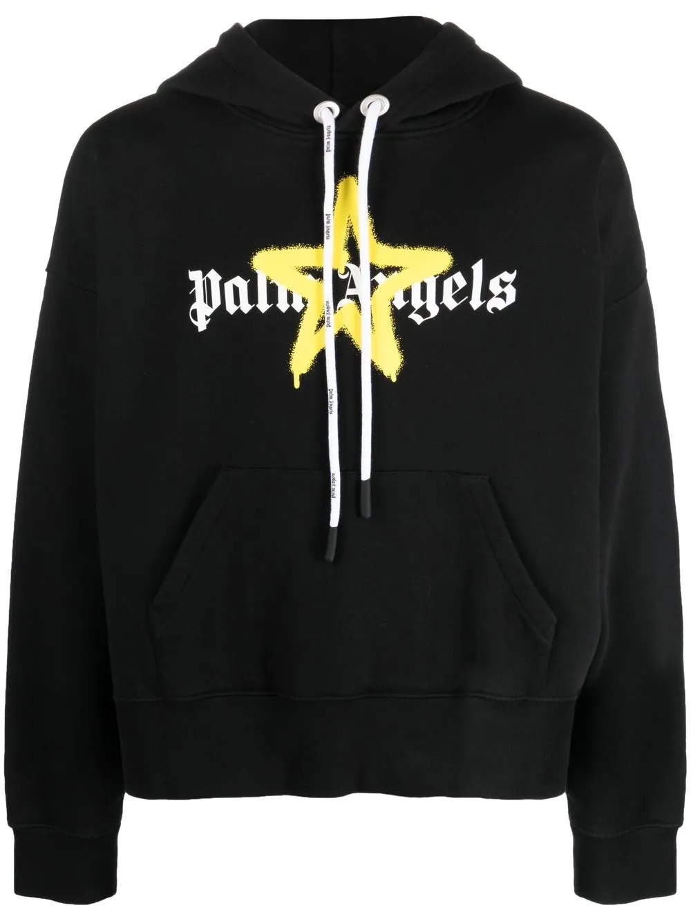 

Palm Angels star-print drawstring hoodie - Black
