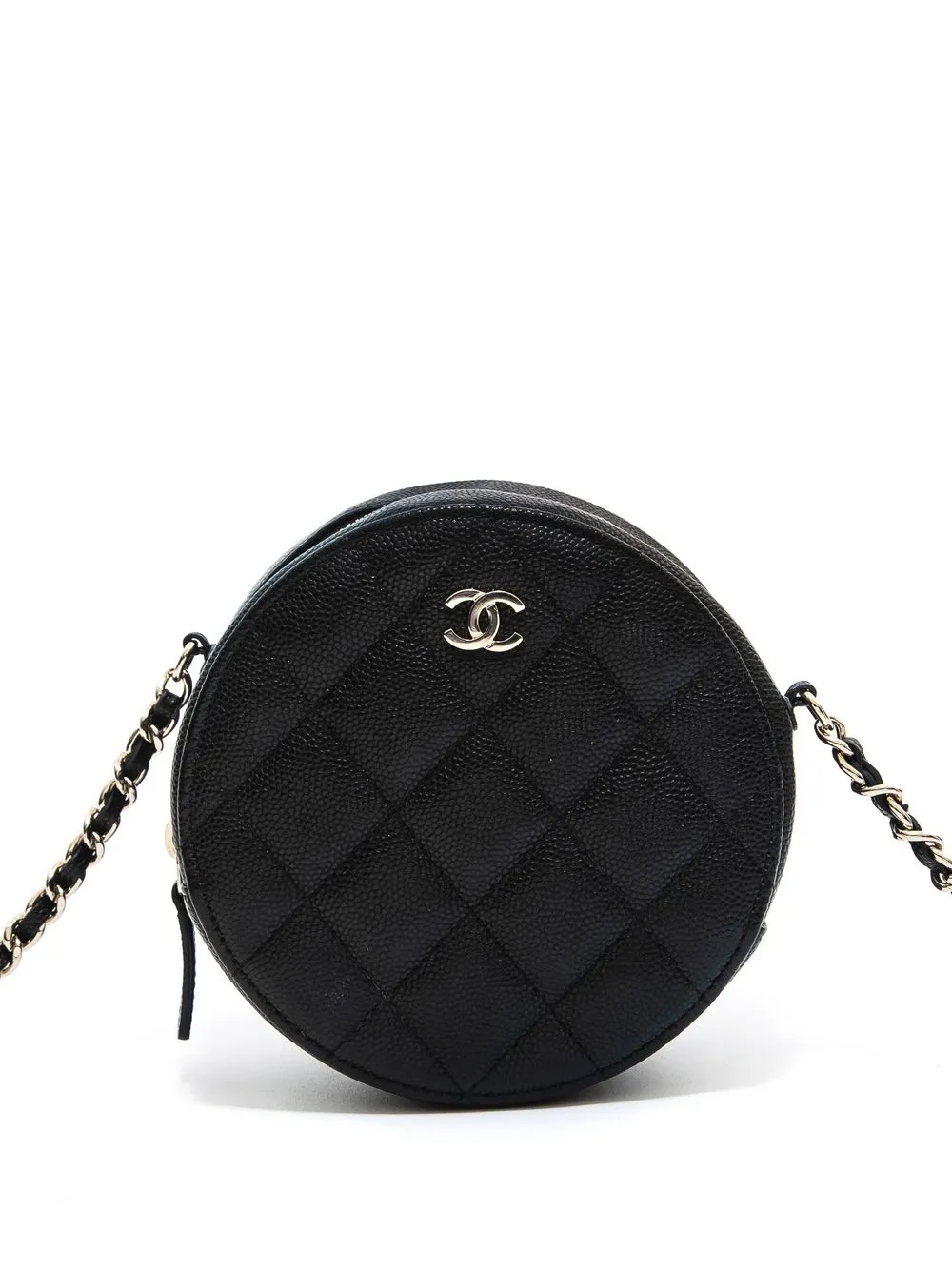 

CHANEL Pre-Owned 2020-2021 CC diamond-quilted mini bag - Black