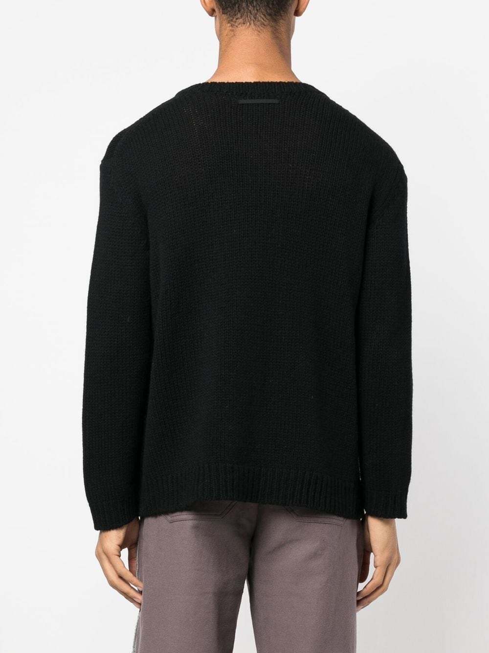 Shop Undercover Wool-cashmere Blend Jumper In Black
