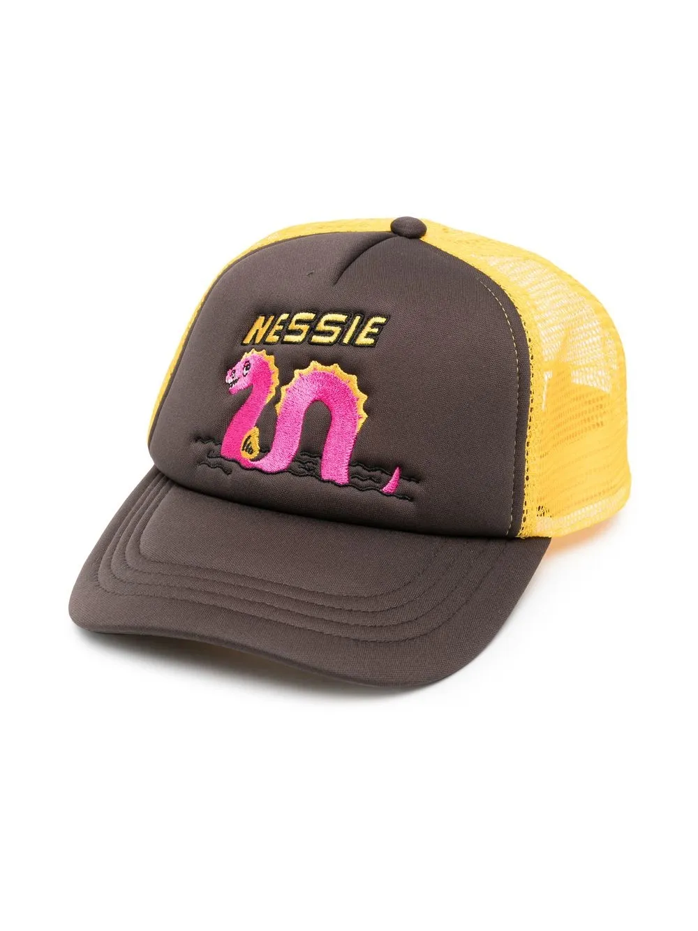 

Mini Rodini embroidered trucker hat - Yellow