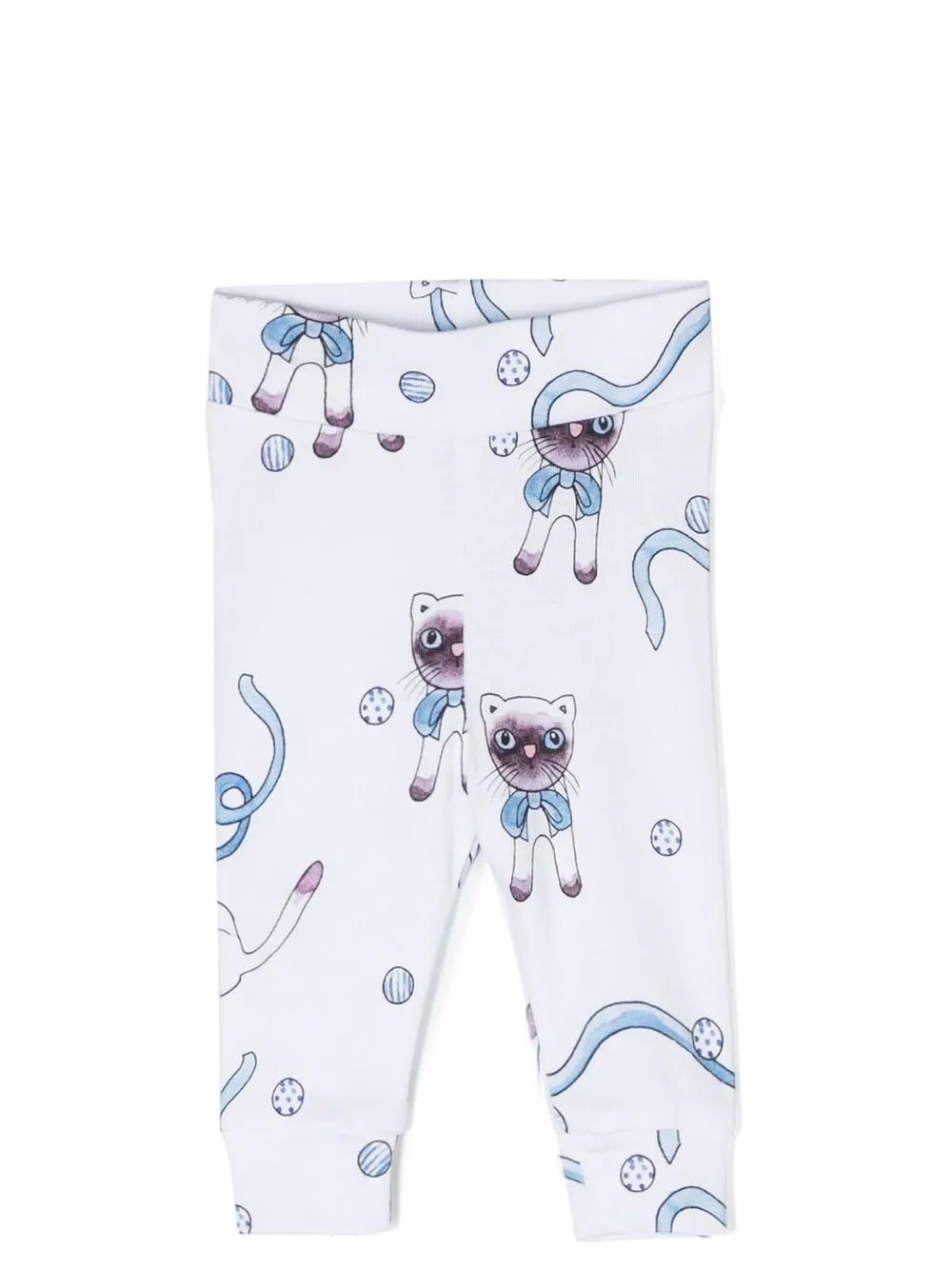 MINI RODINI ALL-OVER CAT-PRINT LEGGINGS