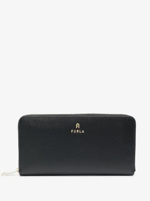 Furla læderpung med logoplade