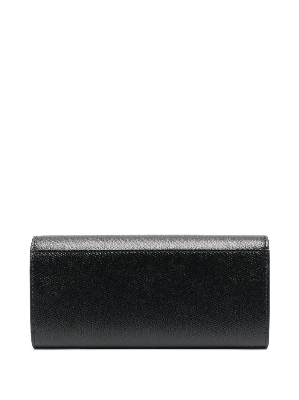 Shop Furla Logo-lettering Leather Wallet In Black