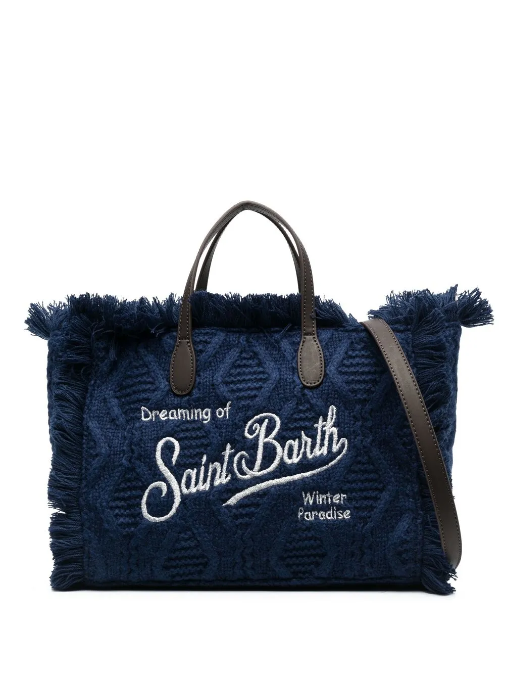 

MC2 Saint Barth knitted tote bag - Blue