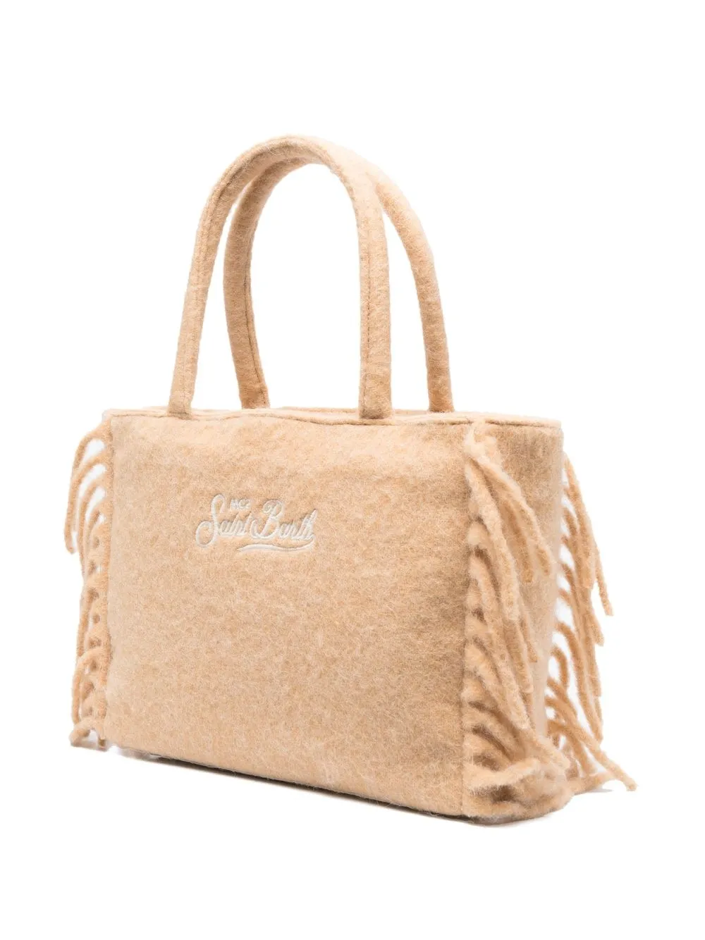 MC2 Saint Barth Shopper met geborduurd logo Beige