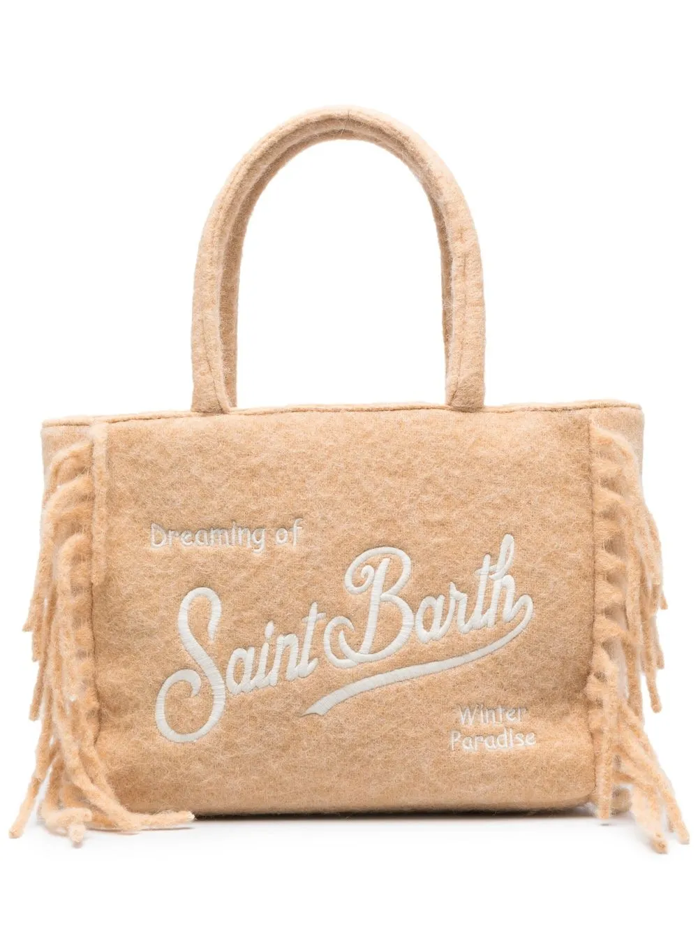 

MC2 Saint Barth logo-embroidery tote bag - Neutrals