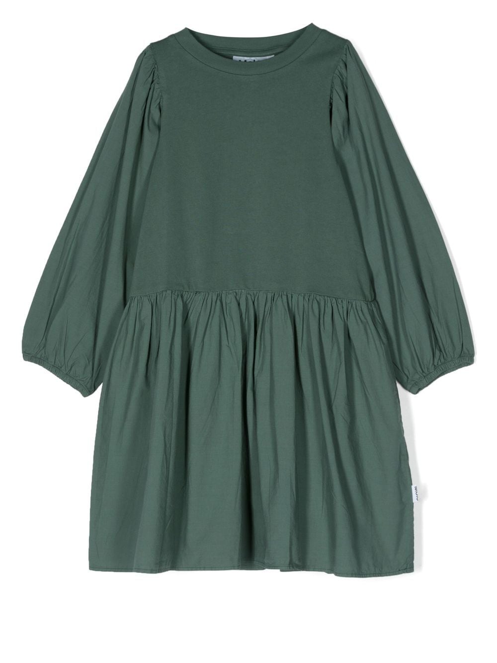 Shop Molo Cosette Gathered-detail Dress In Green