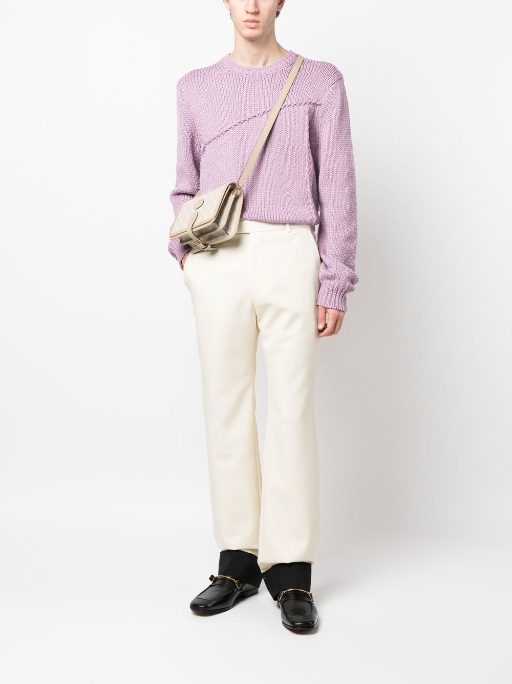 Gucci wool-mohair tailored trousers - White