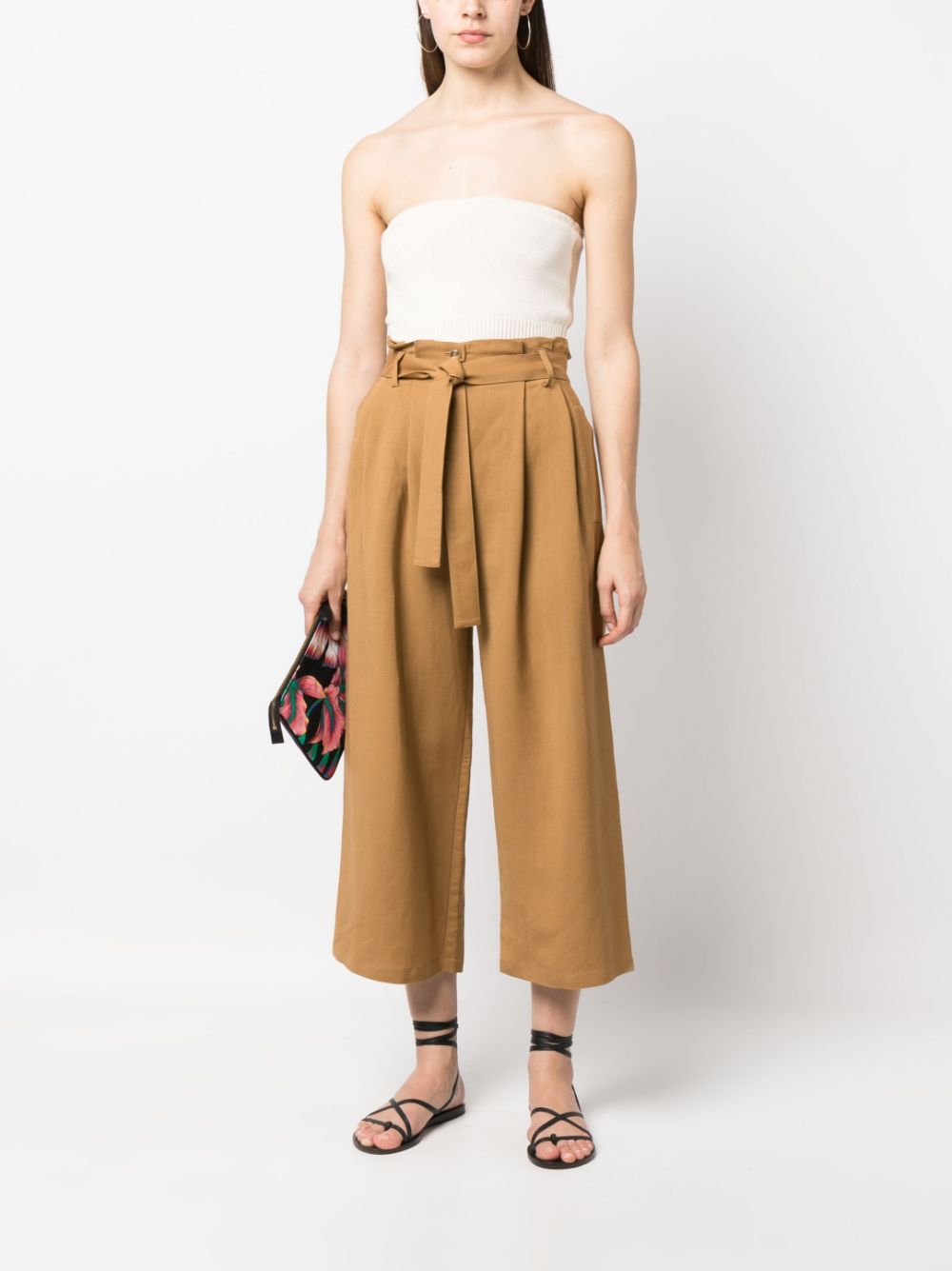 PINKO Cropped broek - Bruin