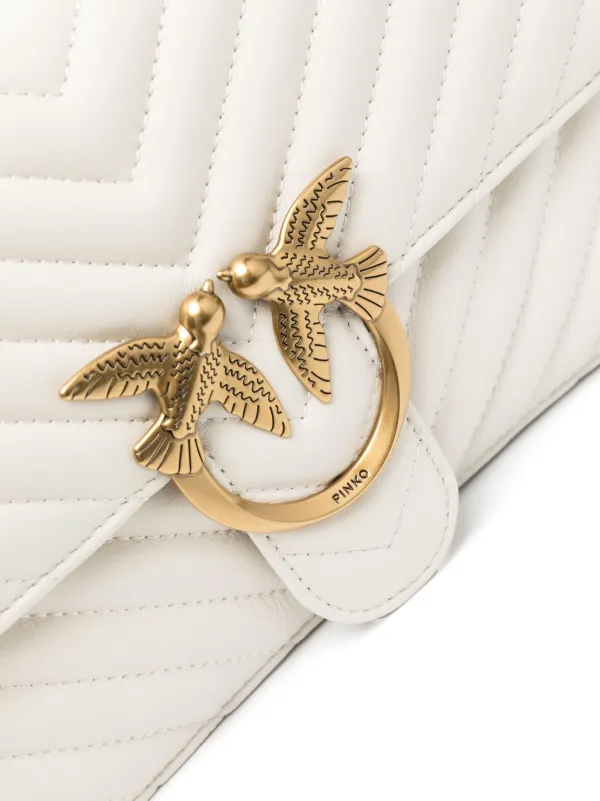 PINKO Love One Classic Crossbody Bag | Neutrals | FARFETCH