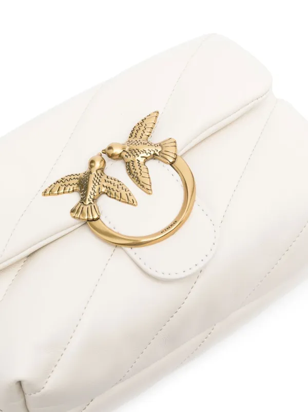 PINKO Quilted Shoulder Bag | White | FARFETCH