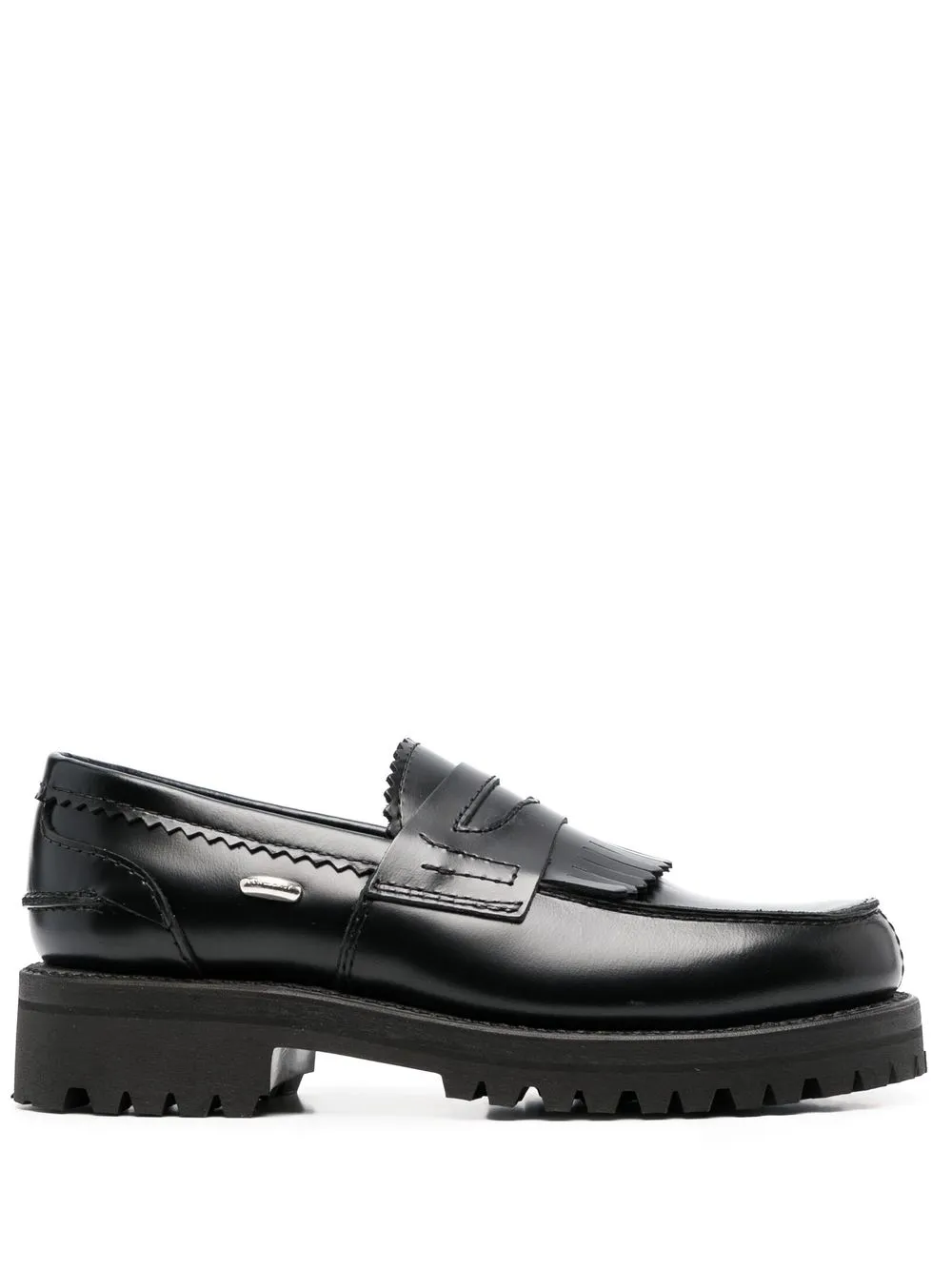 

OUR LEGACY slip-on fringe-detail loafers - Black