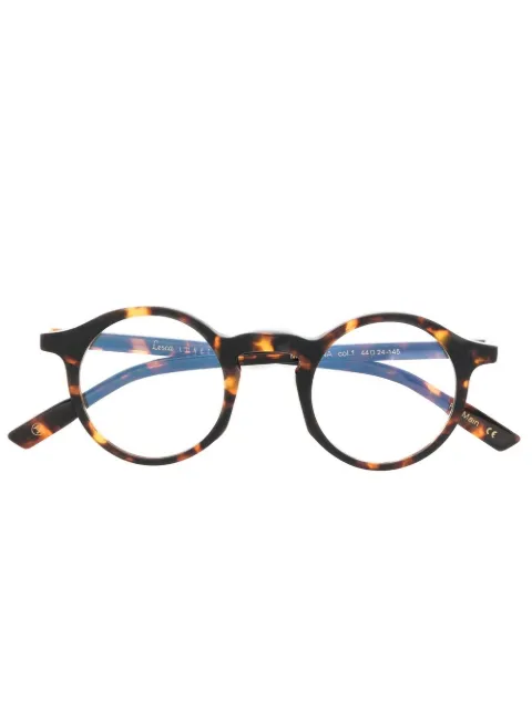 Lesca tortoiseshell-effect optical glasses 