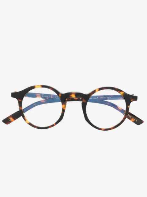Lesca tortoiseshell-effect optical glasses 