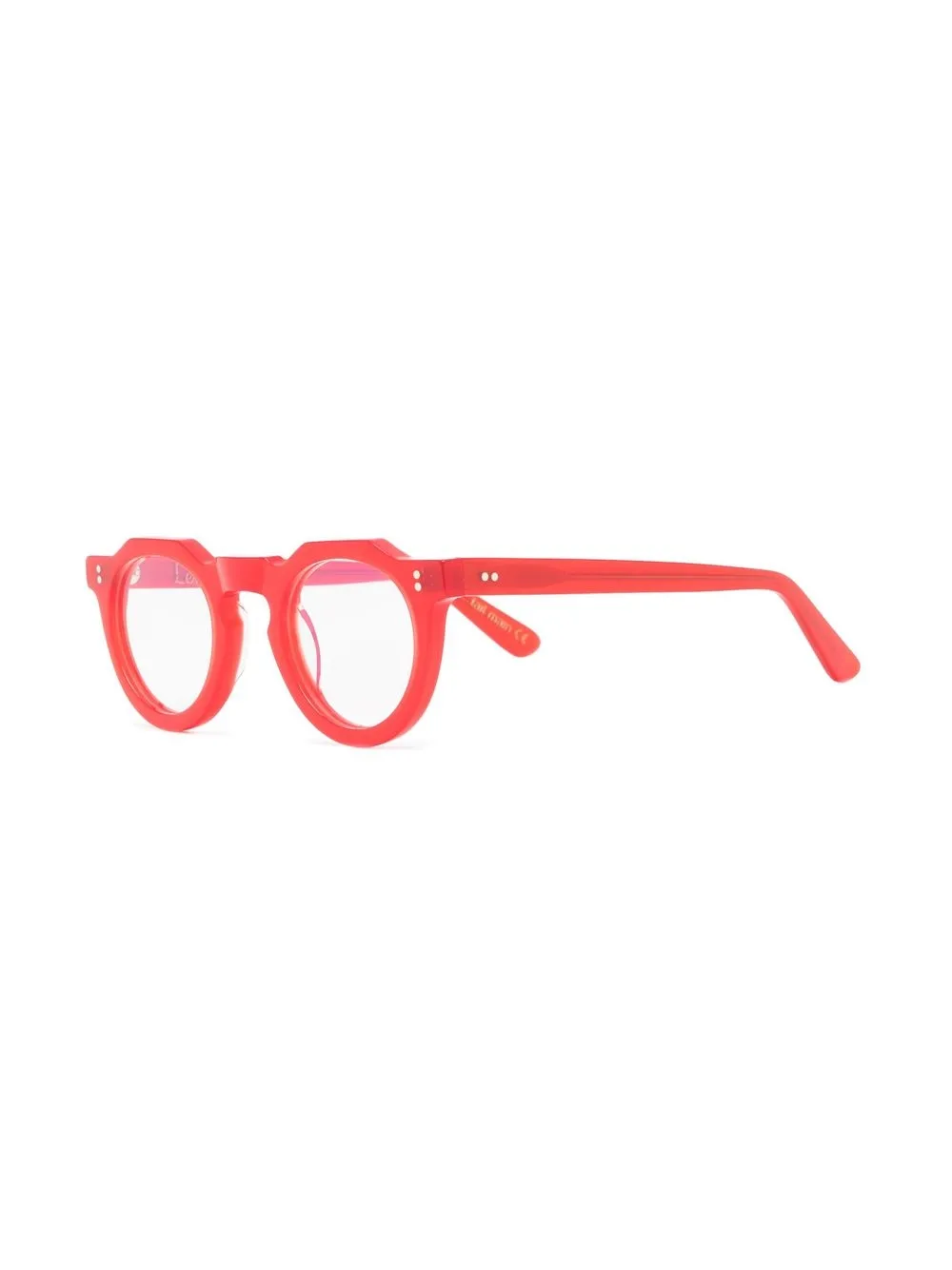 Lesca Bril met rond montuur - Rood