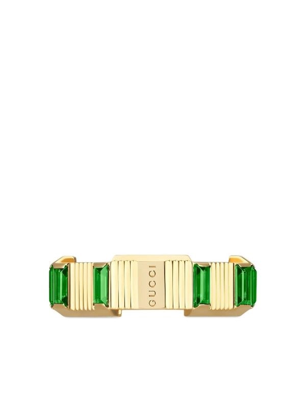 Gucci 18kt Yellow Gold Link To Love Tourmaline Ring - Farfetch