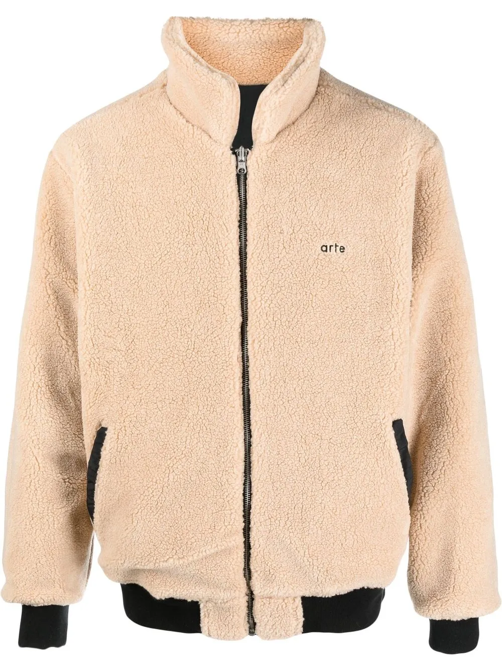 

ARTE faux-shearling bomber jacket - Black