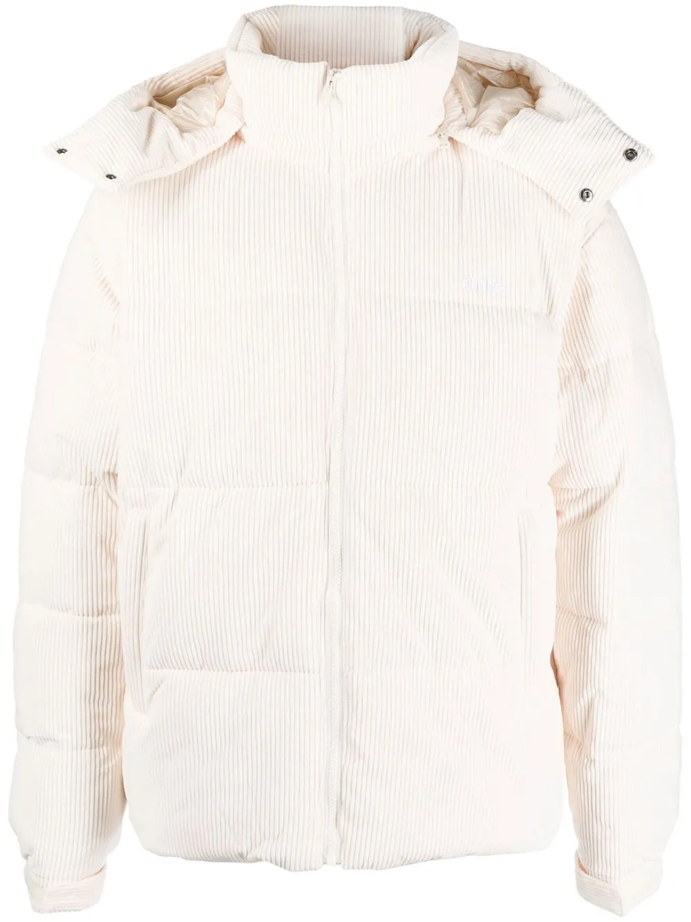 

ARTE corduroy hooded padded jacket - Neutrals