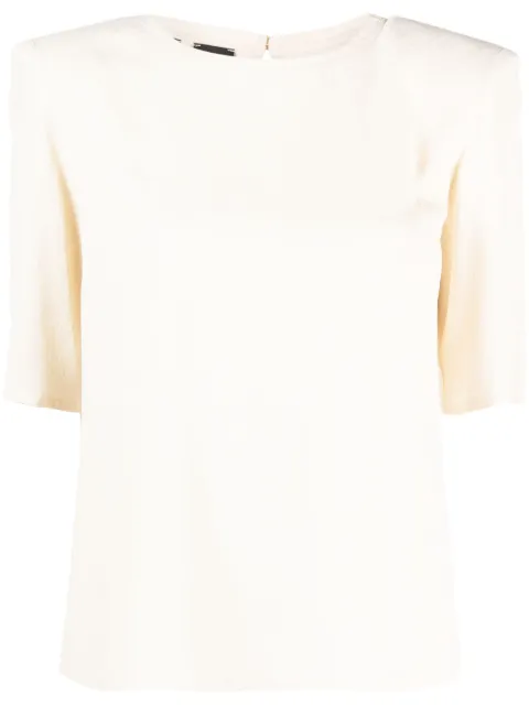 PINKO round-neck short-sleeve blouse