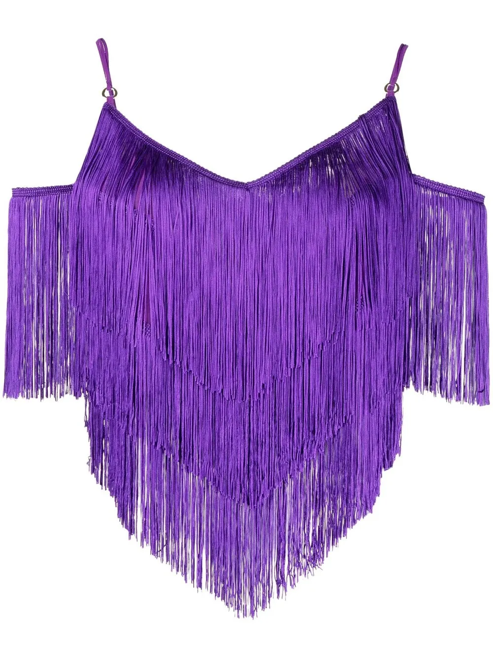 

PINKO draped tassel top - Purple