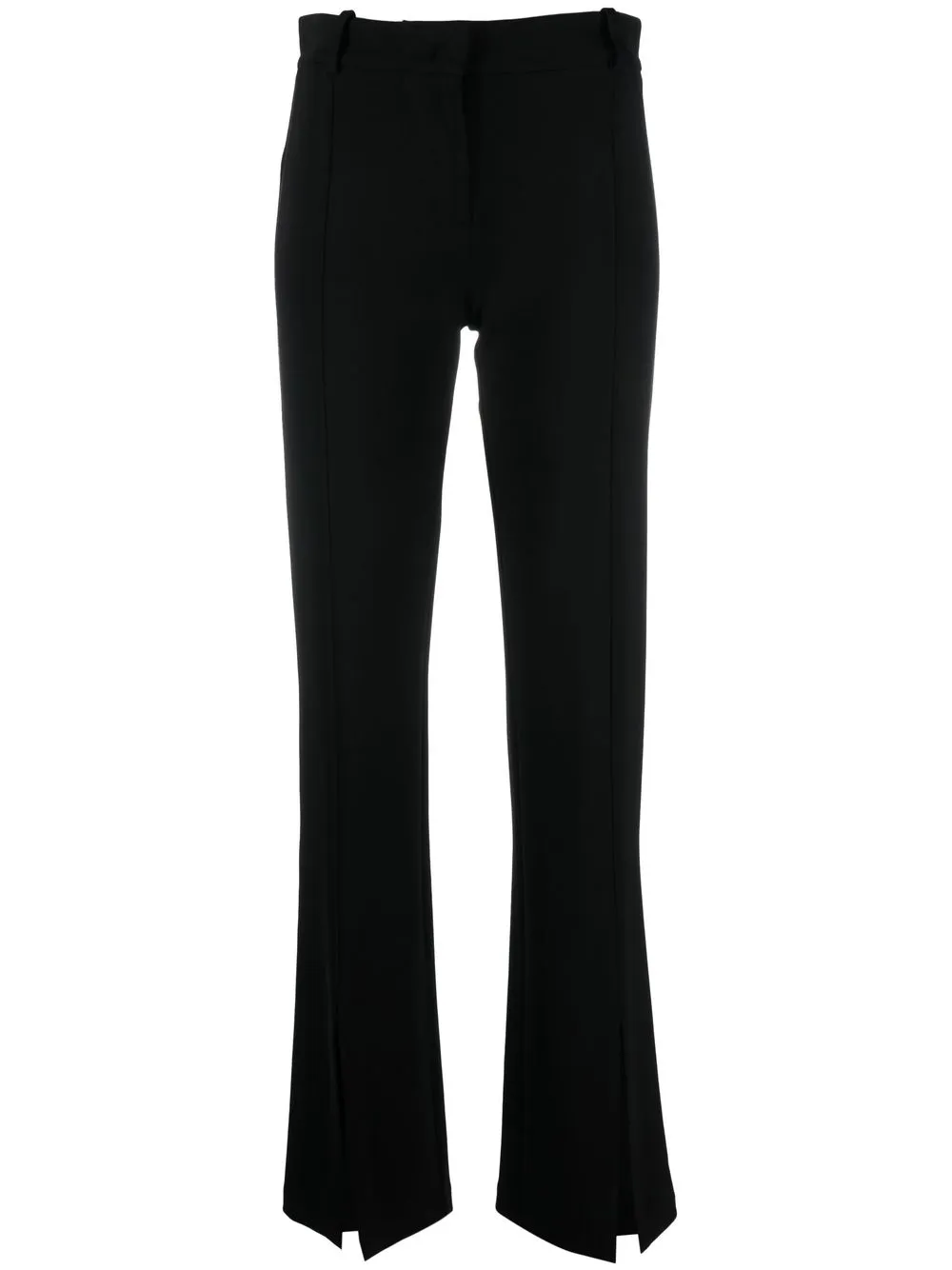 

PINKO front-slit straight-leg trousers - Negro