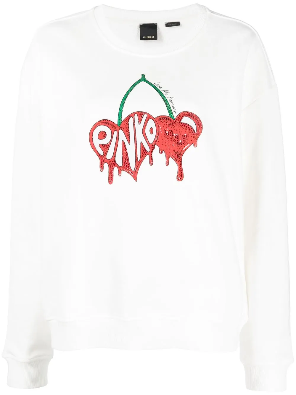 

PINKO sudadera con logo estampado - Blanco