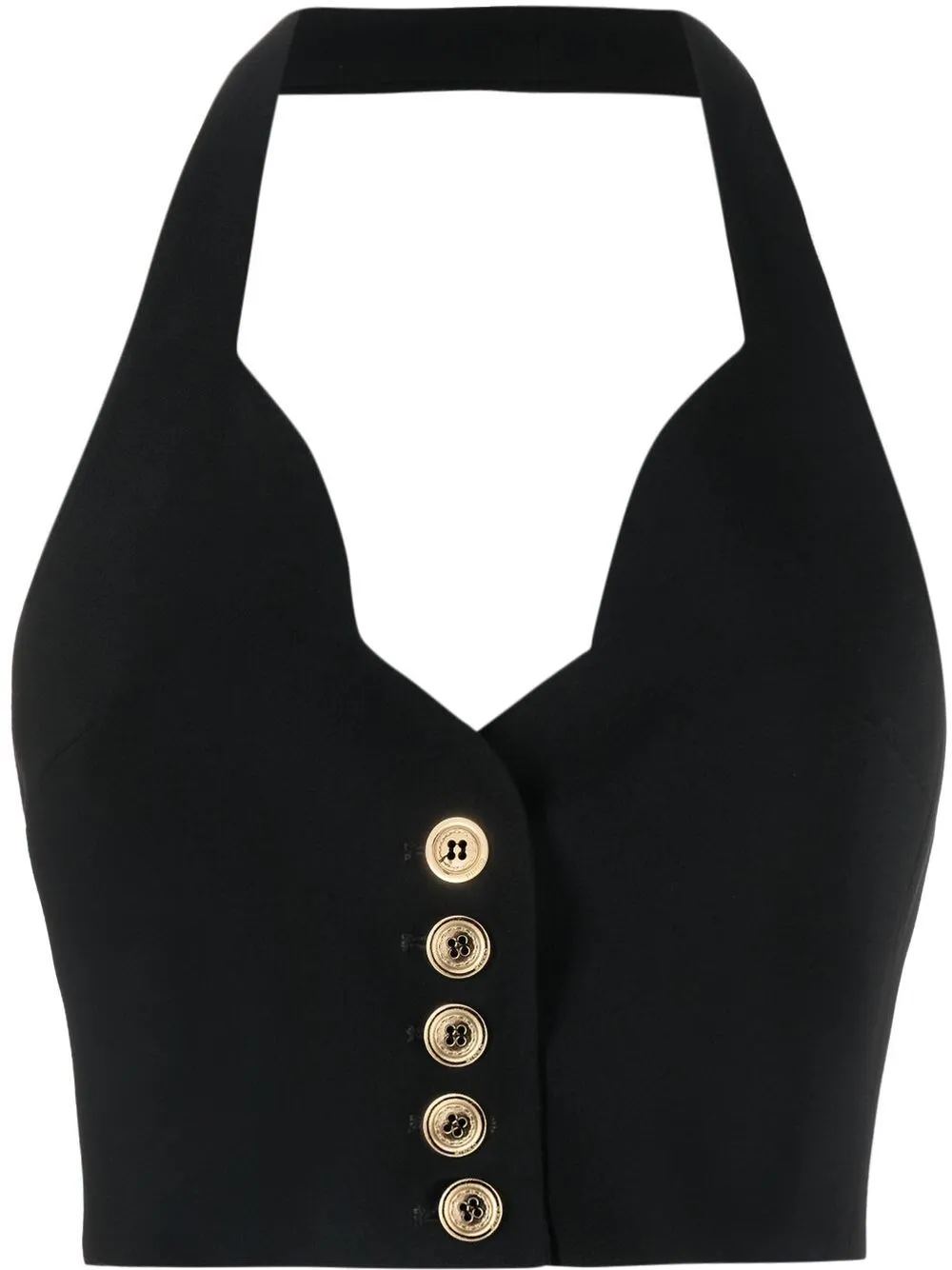 

PINKO cropped halter top - Black